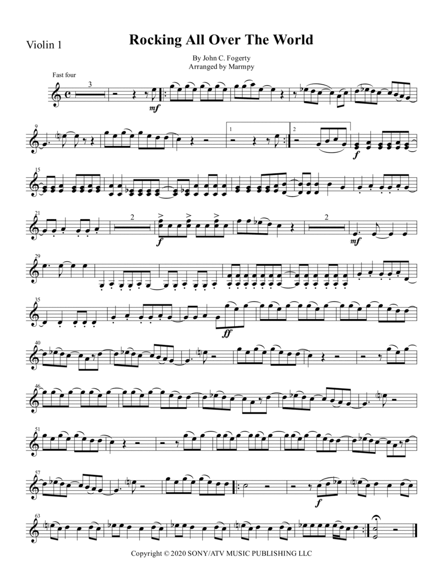 Rocking All Over The World (arr. Marmpy)