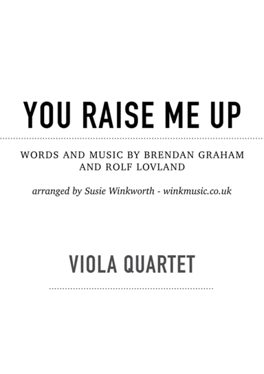 You Raise Me Up (arr. Susie Winkworth winkmusic.co.uk)
