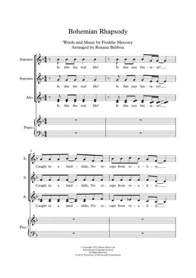 Bohemian Rhapsody (arr. Roxana Belibou)
