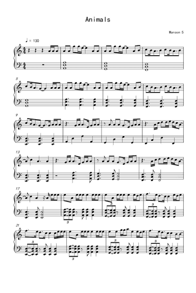 Animals (arr. Maroon 5)