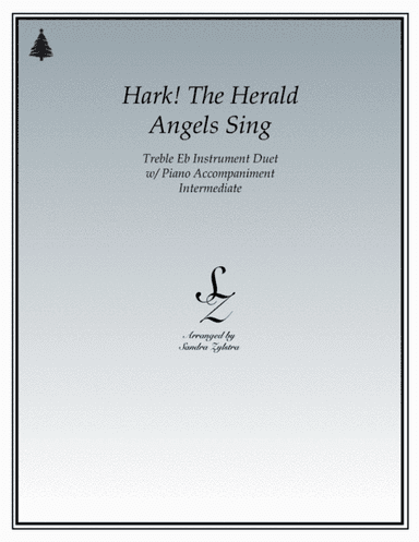 Hark! The Herald Angels Sing (treble Eb instrument duet) (arr. Sandra Zylstra)