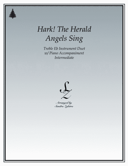 Hark! The Herald Angels Sing (treble Eb instrument duet) (arr. Sandra Zylstra)