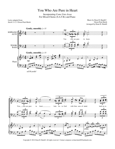 You Who Are Pure In Heart / Come Unto Jesus (arr. Dean H Hamill)