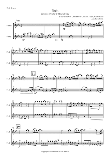 Jireh (arr. Fabio Britto)
