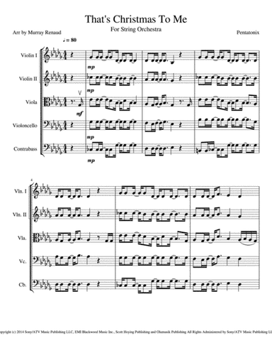 That's Christmas to Me (arr. Murray Renaud)