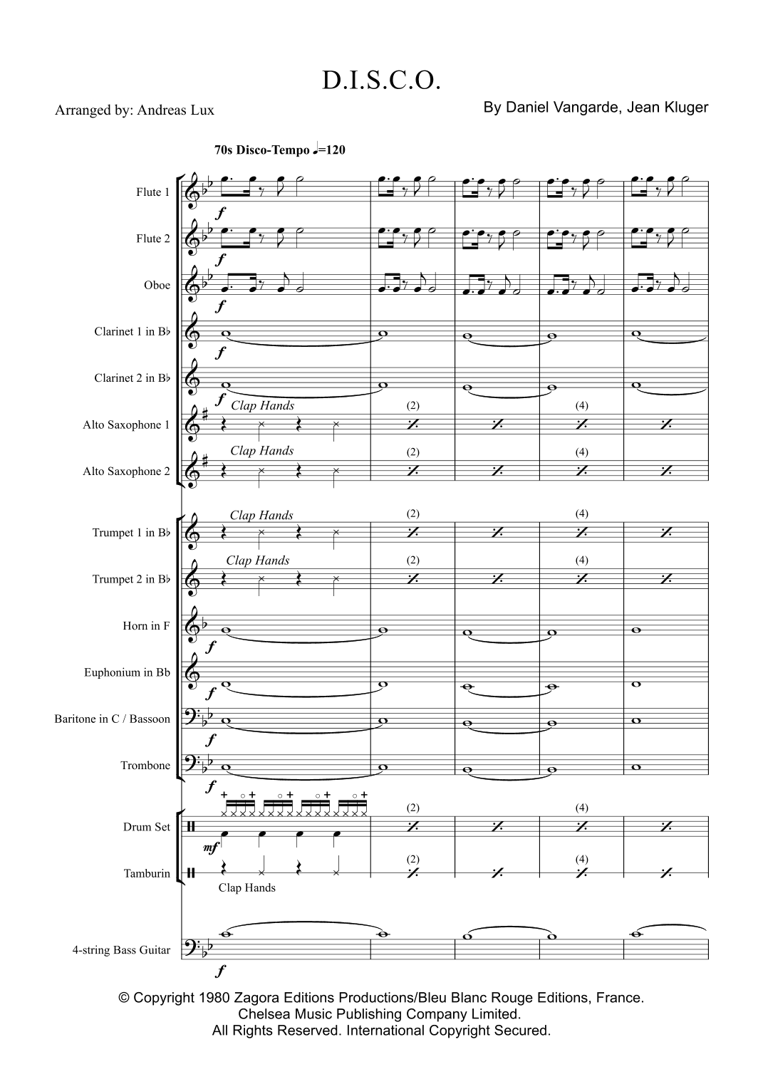 D.i.s.c.o. (arr. Andreas Lux)