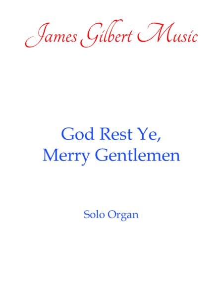 God Rest Ye Merry, Gentlemen (arr. James Gilbert)