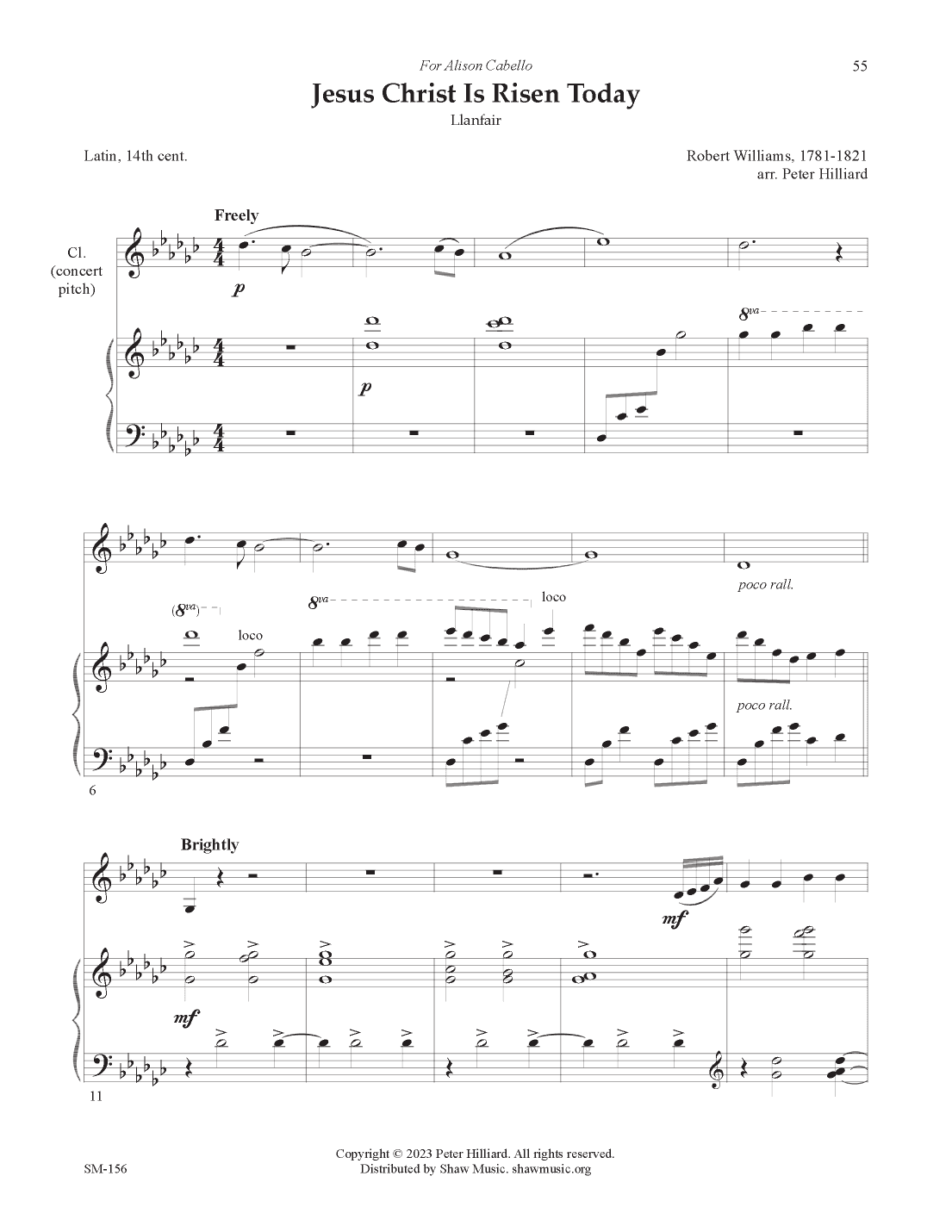 Jesus Christ Is Risen Today (arr. Peter Hilliard)
