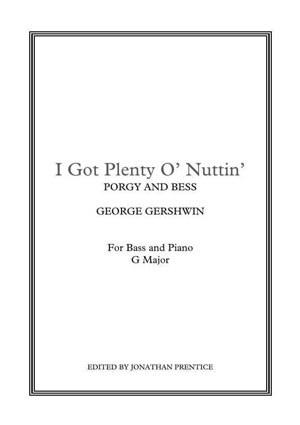 I Got Plenty O' Nuttin'  from PORGY AND BESS ® (arr. Jonathan Prentice)