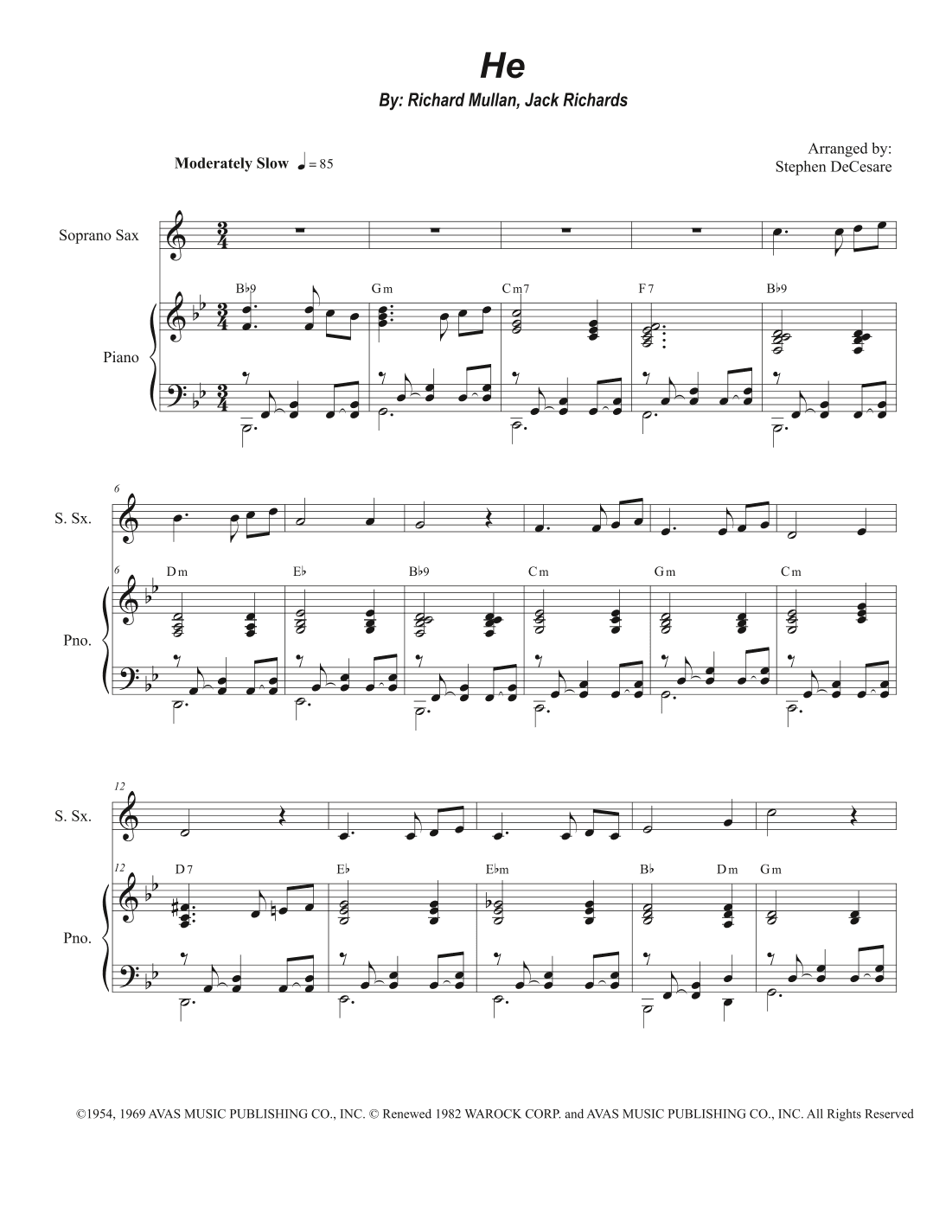 He (arr. Stephen DeCesare)
