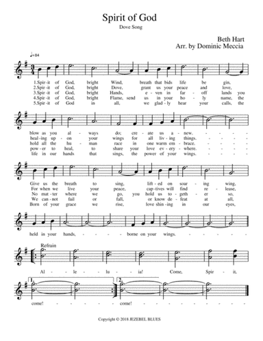 Spirit Of God (arr. Dominic Meccia)