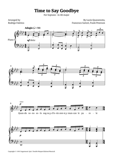 Time To Say Goodbye (arr. Rodrigo Faleiros)