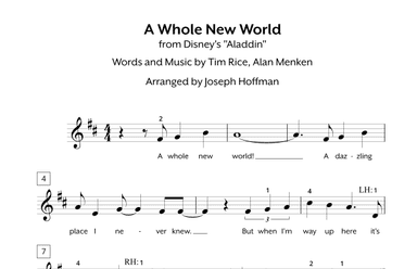 A Whole New World (reprise) (arr. Joseph Hoffman)