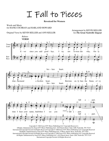 I Fall To Pieces (arr. Kevin Keller)