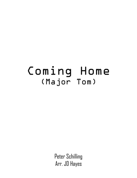 Major Tom (coming Home) (arr. JD Hayes)