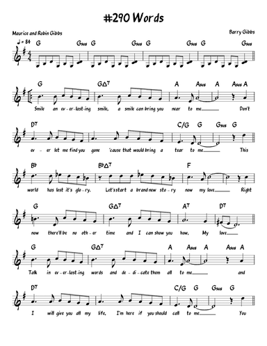 Words (arr. John Fries)