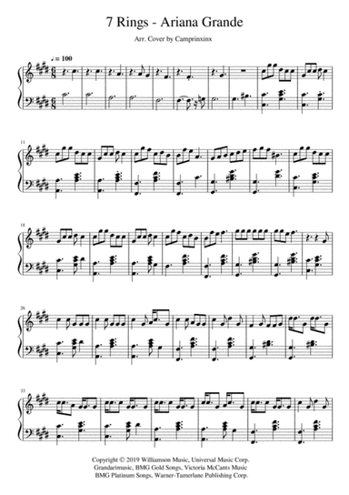 7 Rings (arr. Camprixinx)