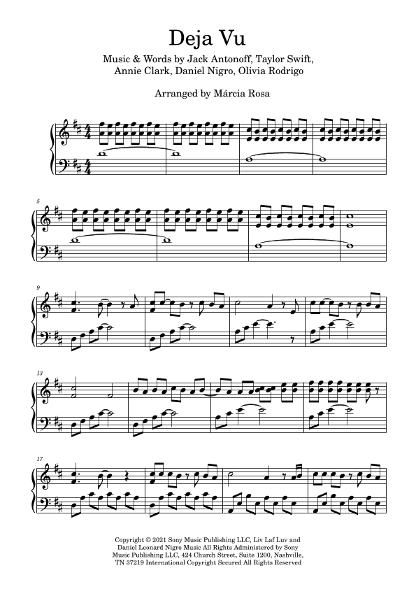 Deja Vu (arr. Márcia Rosa)