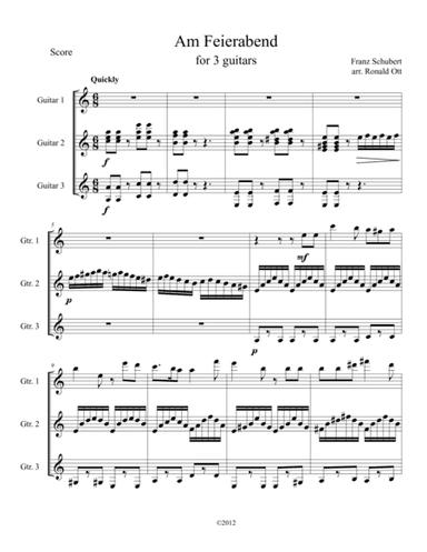 Am Feierabend (arr. Ronald Ott)