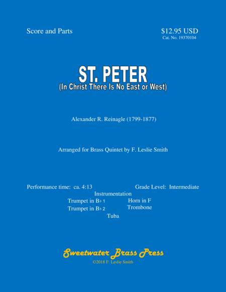St. Peter (In Christ There Is No East or West) (arr. F. Leslie Smith)