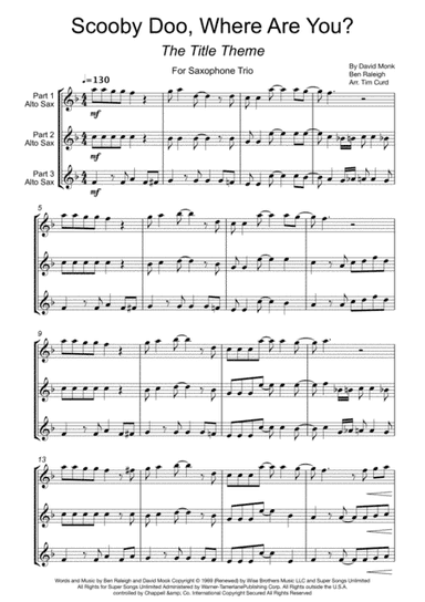 Scooby Doo, Where Are You? (arr. Tim Curd)