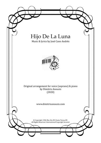 Hijo De La Luna (arr. Dimitris Anousis)