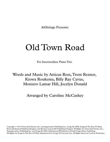 Old Town Road (remix) (arr. Caroline McCaskey)