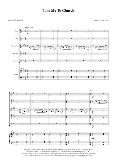 Take Me To Church (arr. Tom Drummond)