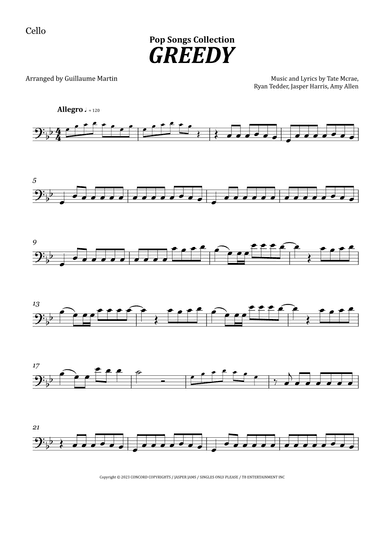 Greedy (arr. Guillaume Martin)