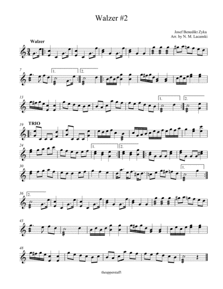 Walzer #2 (arr. Nick Lacanski)