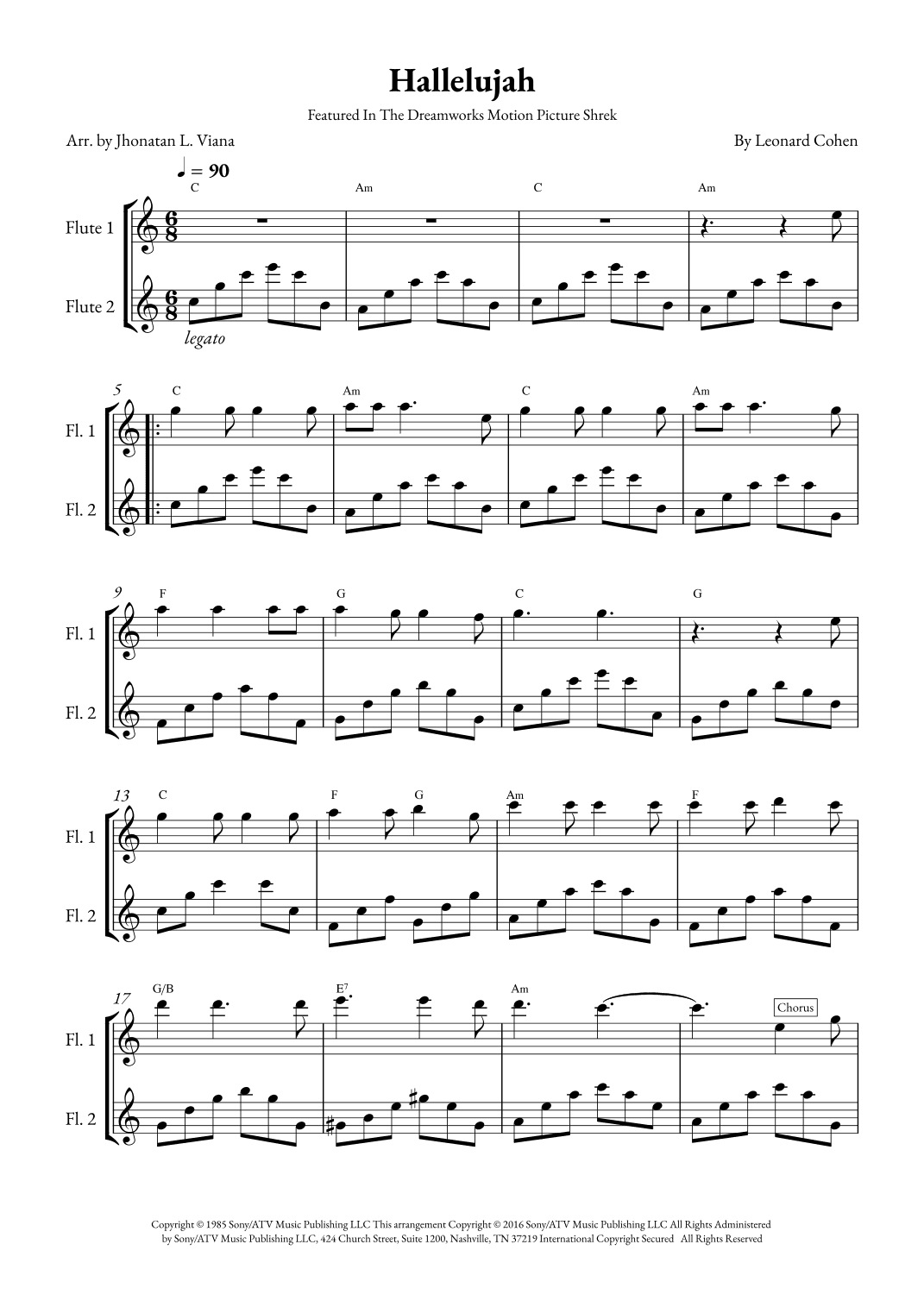 Hallelujah (arr. Jhonatan Lucio Viana)