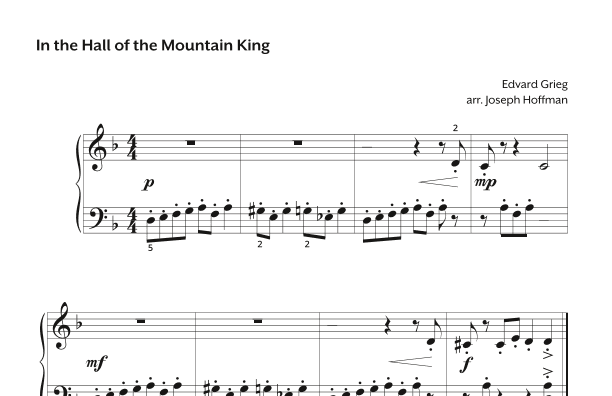 In the Hall of the Mountain King (arr. Joseph Hoffman, Hoffman Academy)