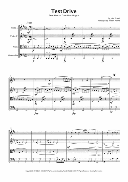 Test Drive (arr. Robert Newth)