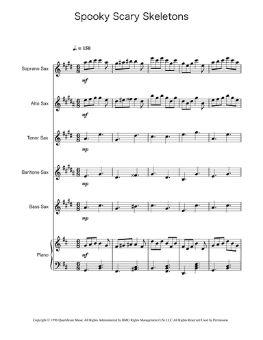 Spooky Scary Skeletons (arr. Ygor Nunes)