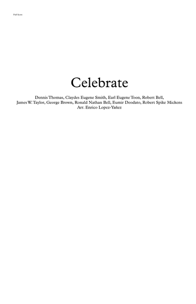 Celebrate (arr. Enrico Lopez-Yañez)