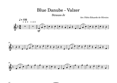 Danube Blue (Strauss Jr) - Easy Arrangement (arr. Fabio Eduardo de Oliveira)