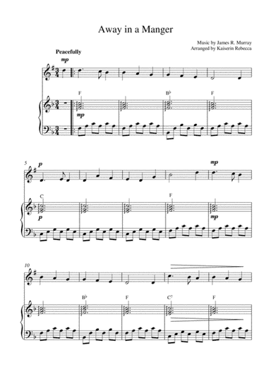 Away in a manger (arr. Kaiserin Rebecca)