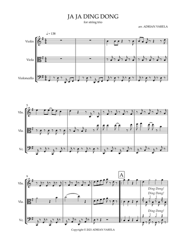 Ja Ja Ding Dong (arr. Adrian Varela)