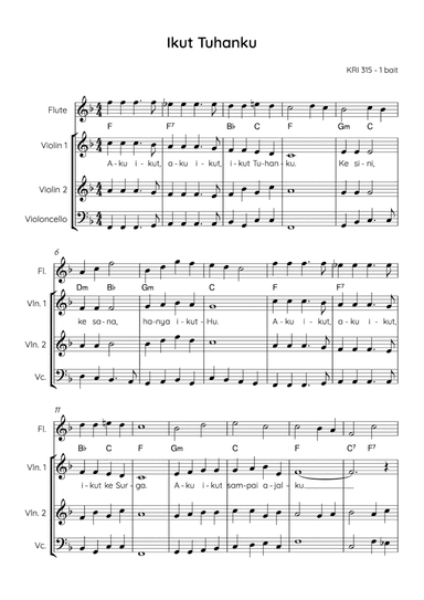 Ikut Tuhanku / Following my Lord (arr. Angie Wiranata)