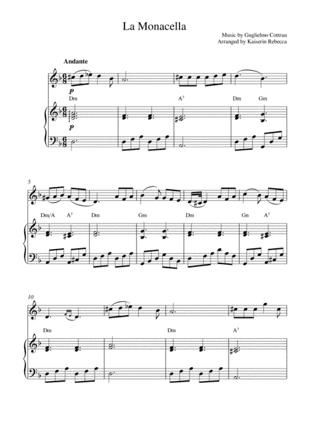 La Monacella (arr. Kaiserin Rebecca)