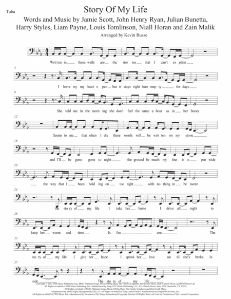 Story Of My Life (arr. Kevin Busse)