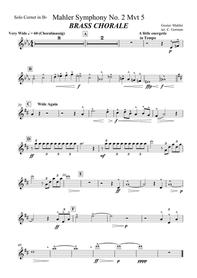 Brass Chorale from Mahler 2nd Symphony (5th Movement) (arr. Chris Gorman)