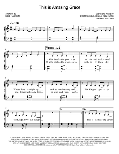 This Is Amazing Grace (arr. Rose Mary Lim)