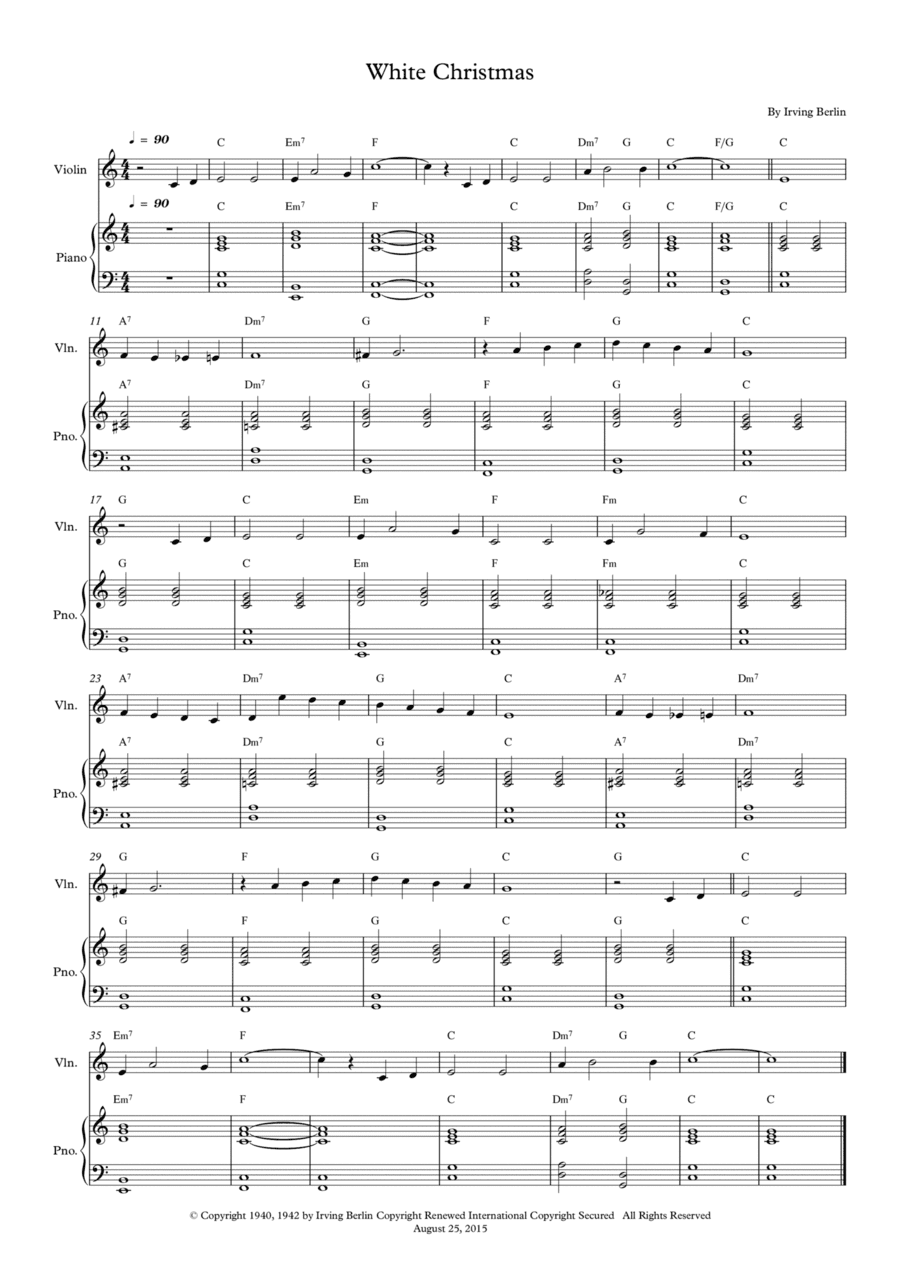 White Christmas (arr. Wesley S. SIlva)