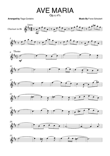 Ave Maria Op.52 nº6 (arr. Tiago Cordeiro)