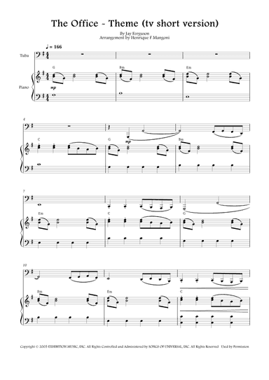 The Office - Theme (arr. Henrique F Mangoni)