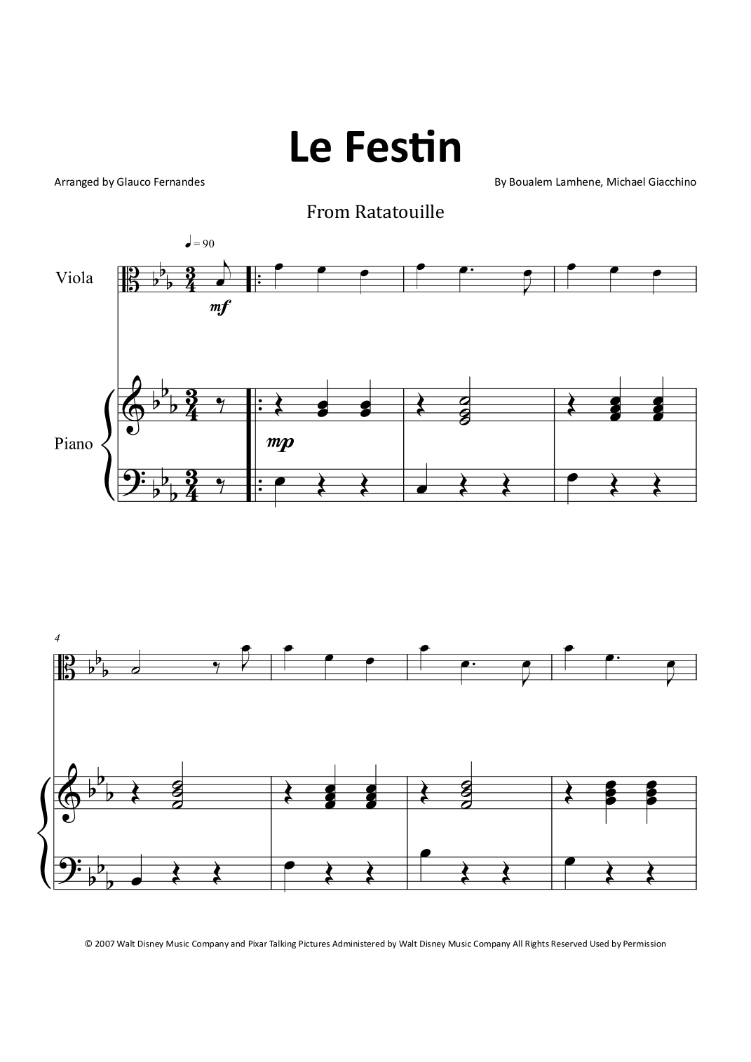 Le Festin (arr. Glauco Fernandes)