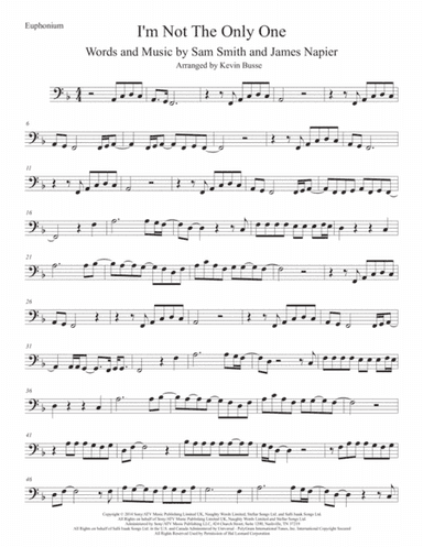 I'm Not The Only One (arr. Kevin Busse)