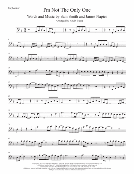 I'm Not The Only One (arr. Kevin Busse)