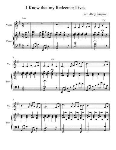 I Know That My Redeemer Lives (arr. Abby Simpson)